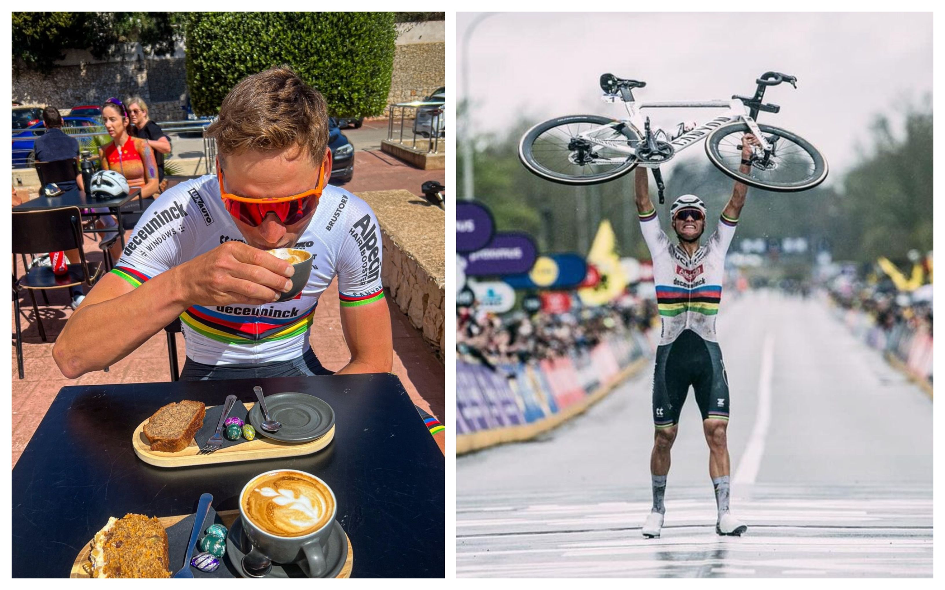 Mathieu van der Poel corre un medio maratón en 1h22.