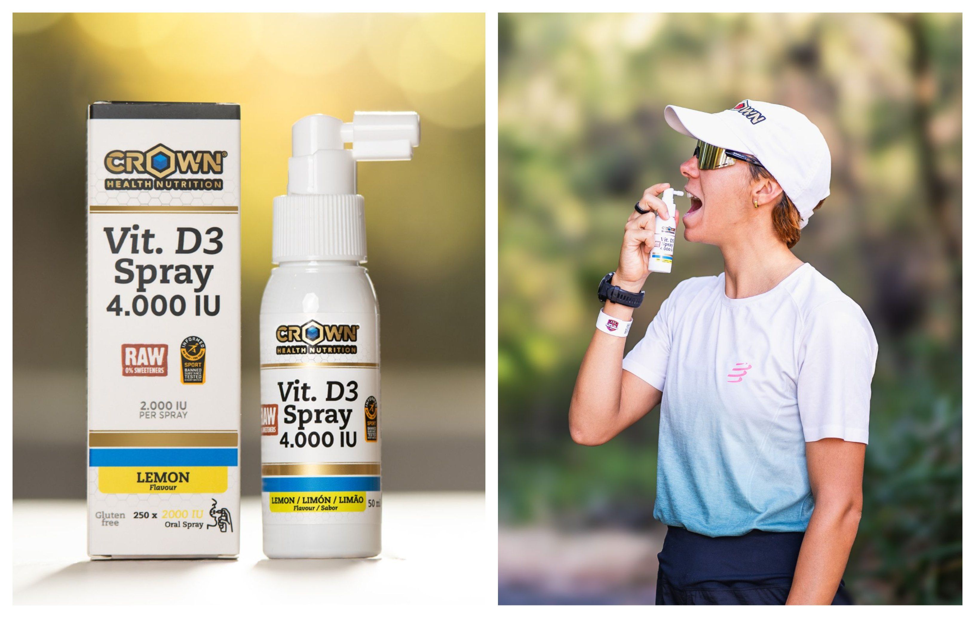 Así es el spray bucal Vitamin D3 4000 IU de Crown Sport Nutrition