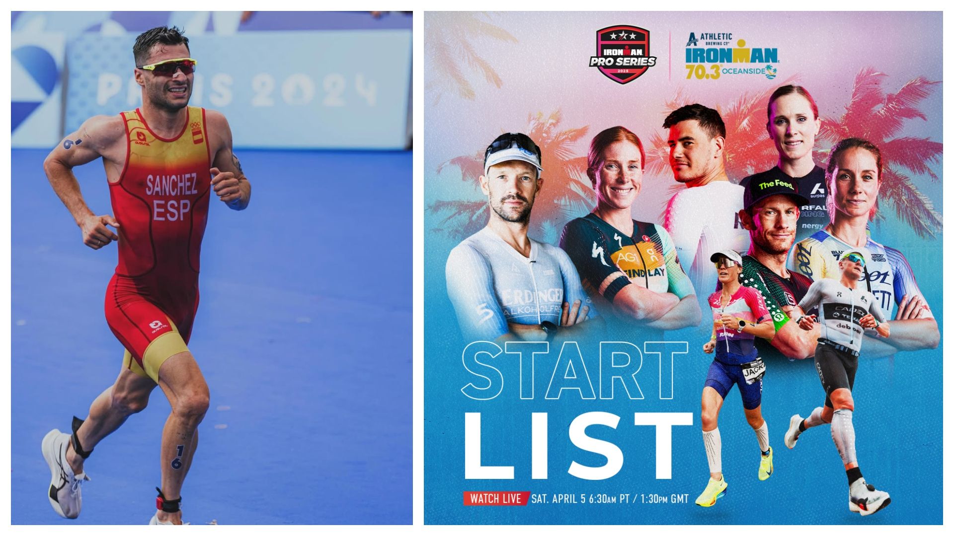 Roberto Sánchez Mantecón, entre las estrellas del IRONMAN 70.3 de Oceanside