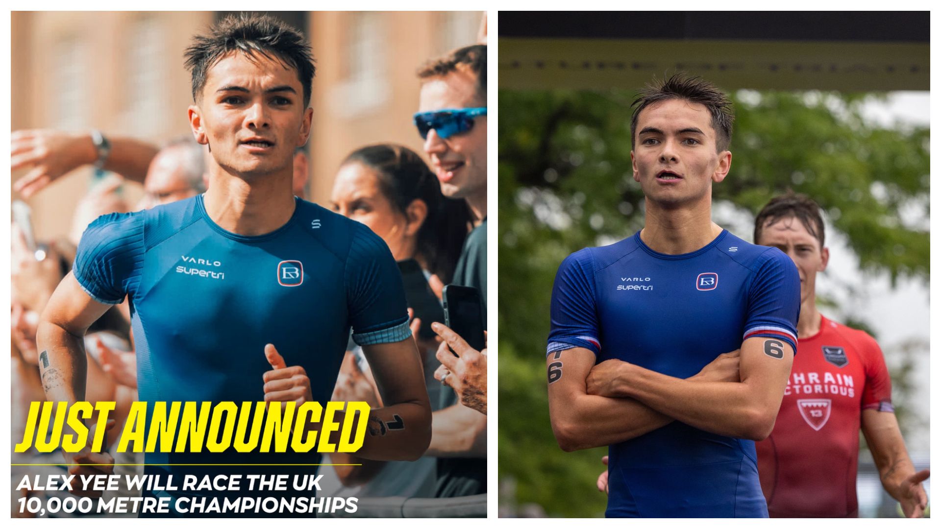 Alex Yee no se quita las 'zapas' de correr  de su primer maratón al campeonato británico de 10.000