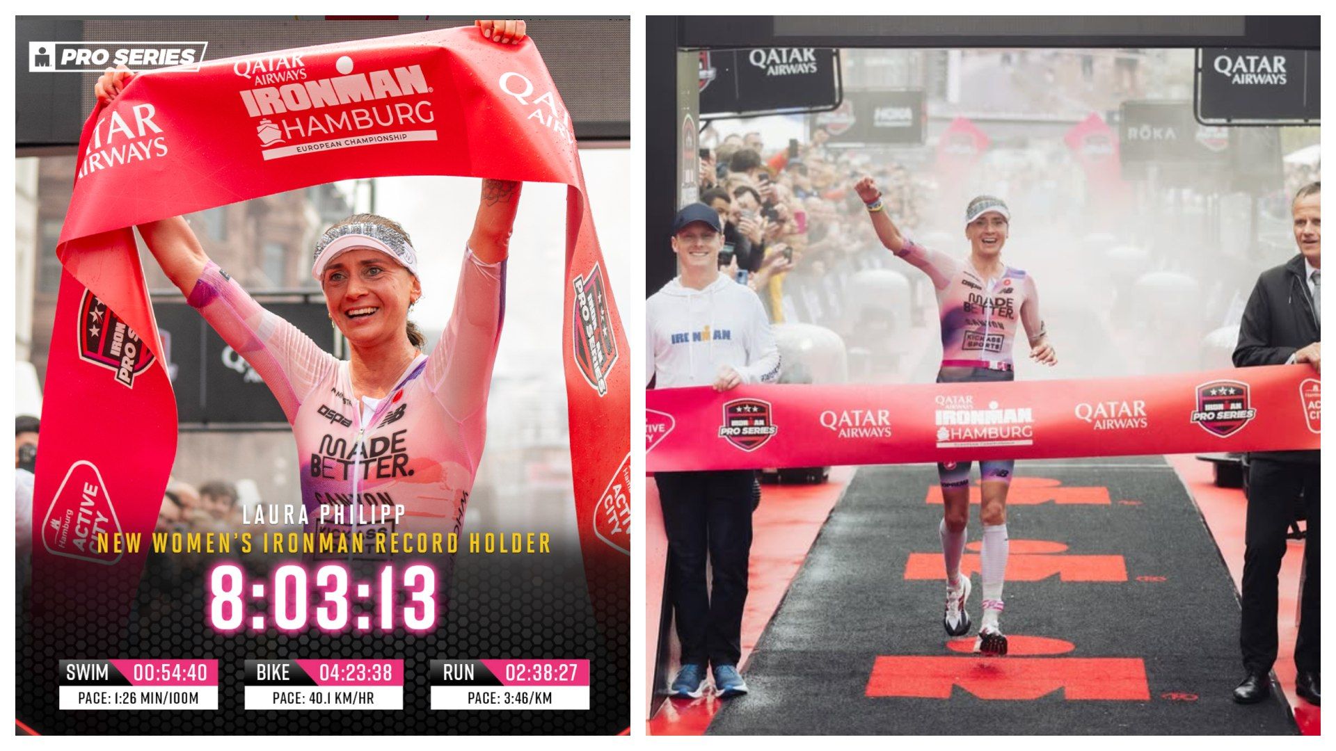 Laura Philipp hace historia en Hamburgo con la mejor marca IRONMAN de todos los tiempos
