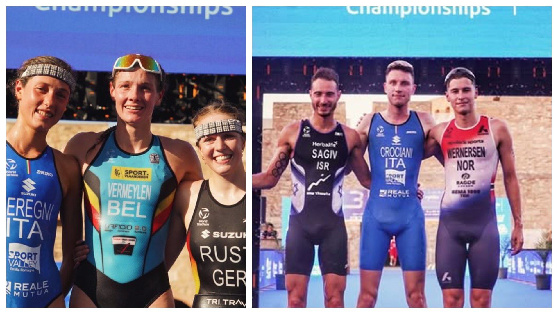 [VÍDEO] Alessio Crociani y Jolien Vermeylen, campeones de Europa de Triatlón Sprint en Melilla