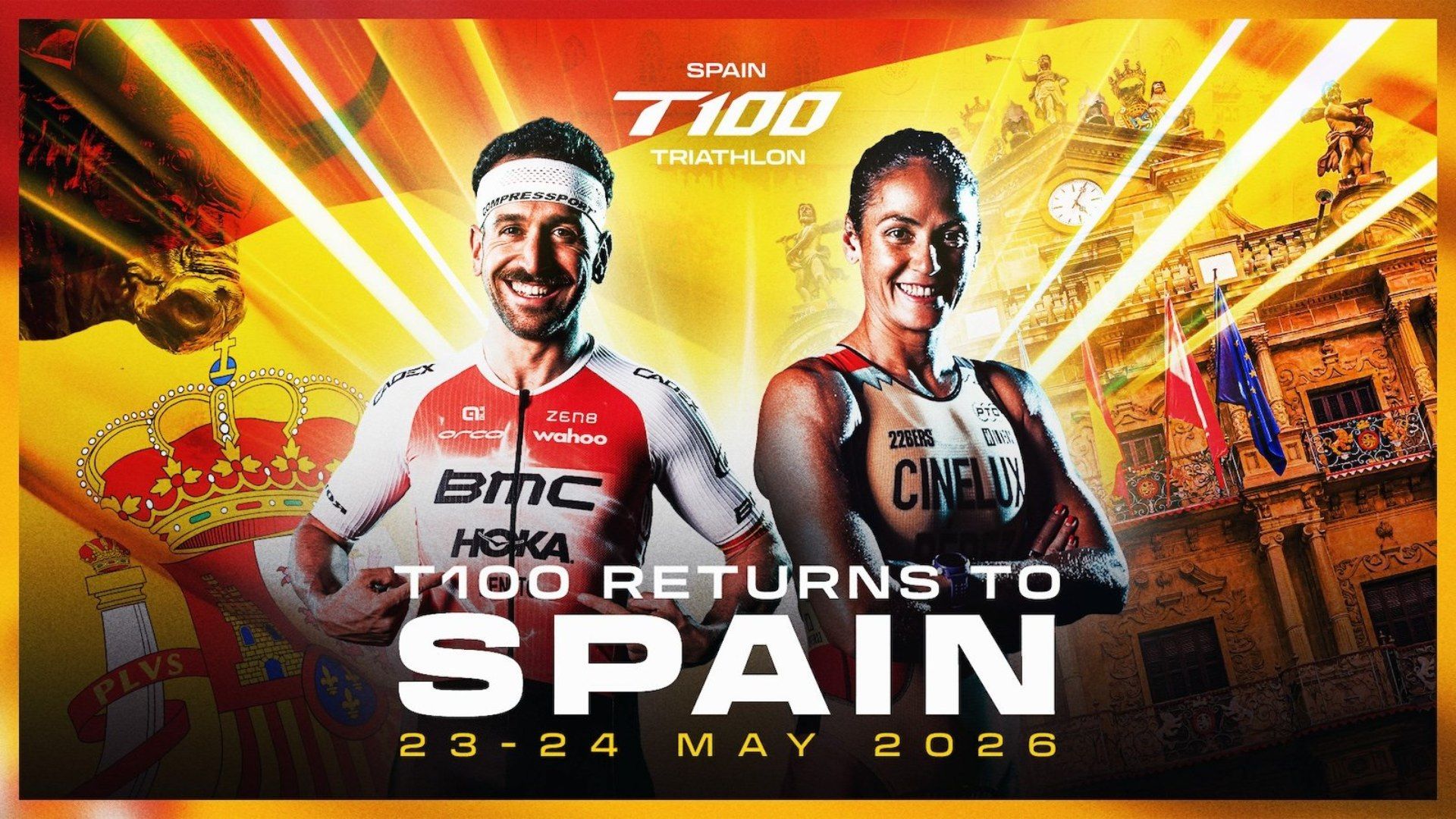 Pamplona, sede del T100 Triathlon World Tour en 2026