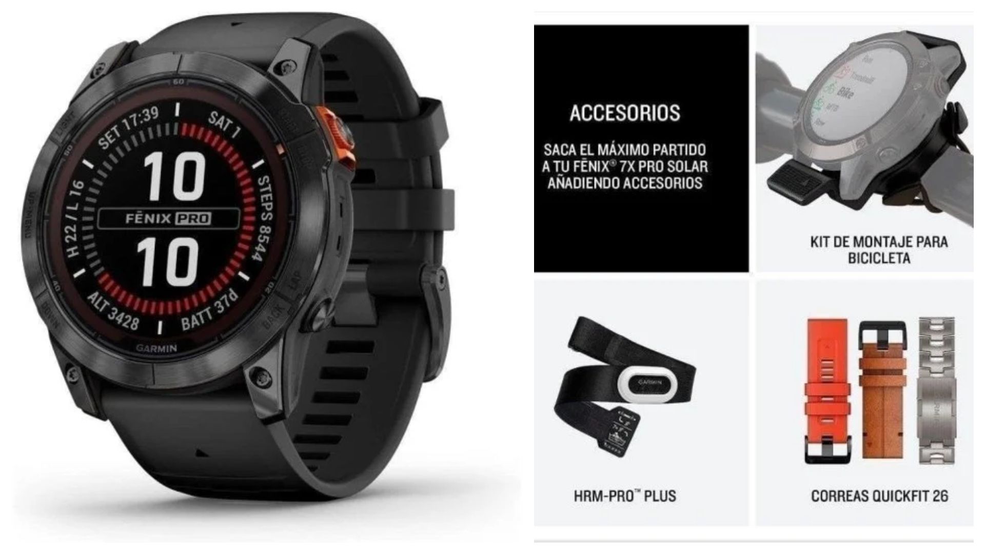 Garmin Fénix 7X Pro Solar GPS NFC 51mm MIP.