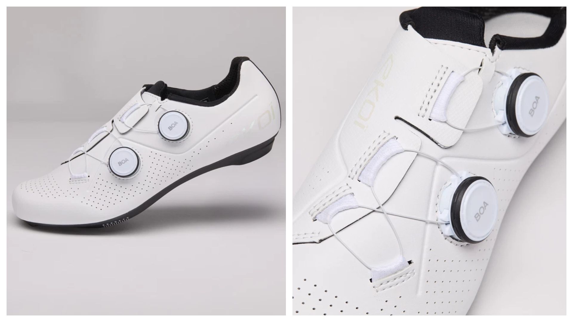 Zapatillas de carretera EKOI Perf CARBON INSERT Blancas