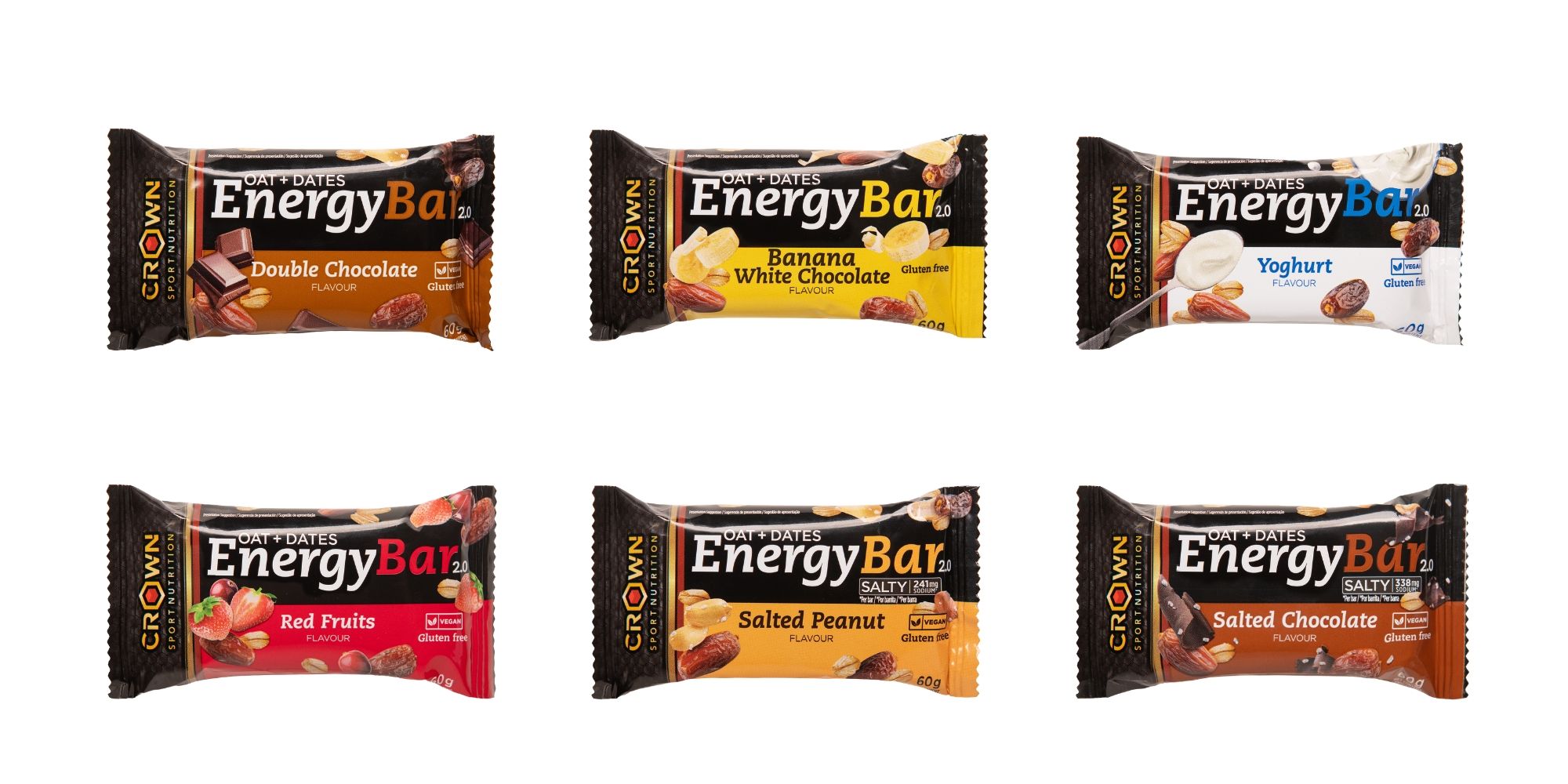 Seis sabores disponibles.