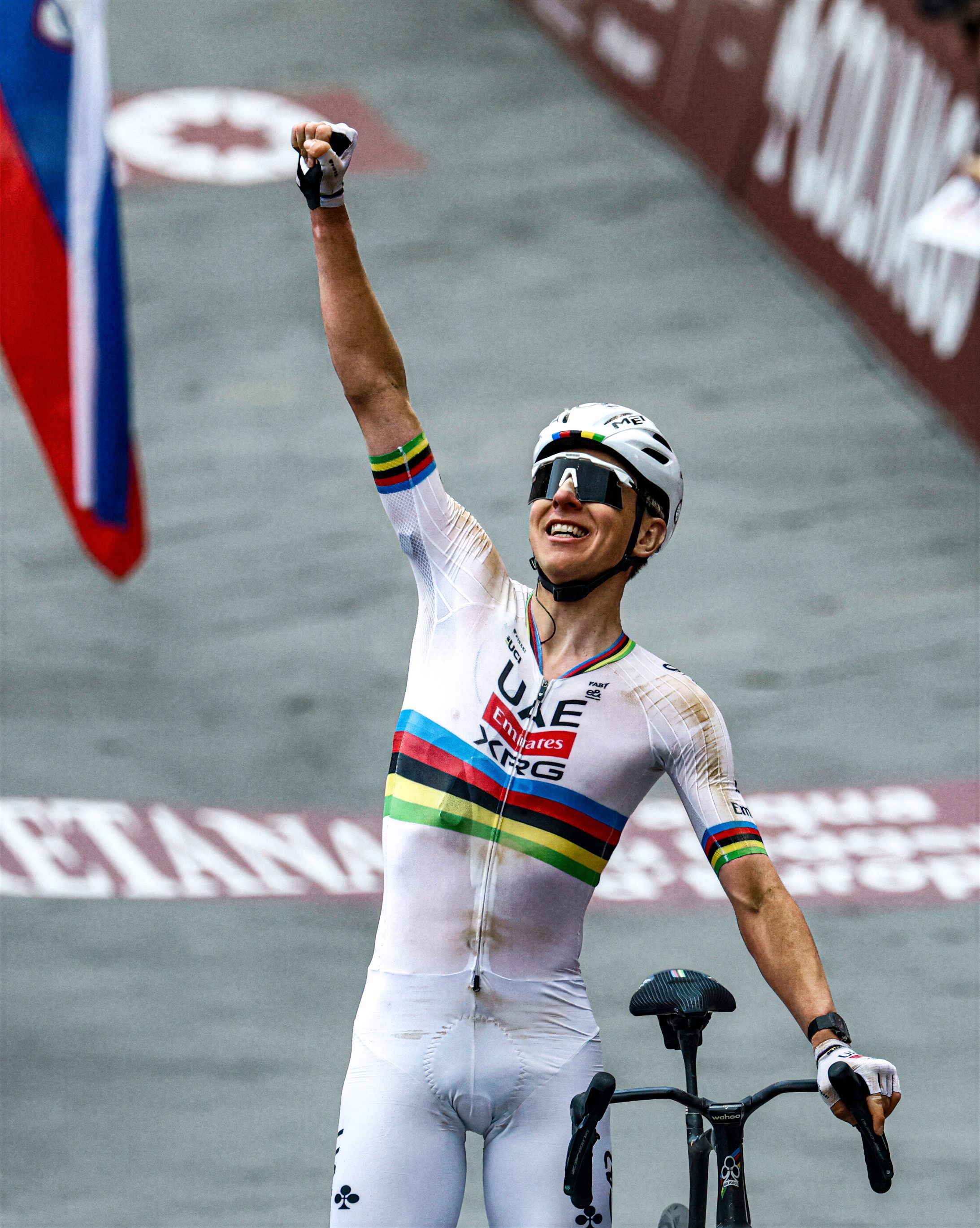 Pogacar logra su particular póquer de victorias en la Strade Bianche.