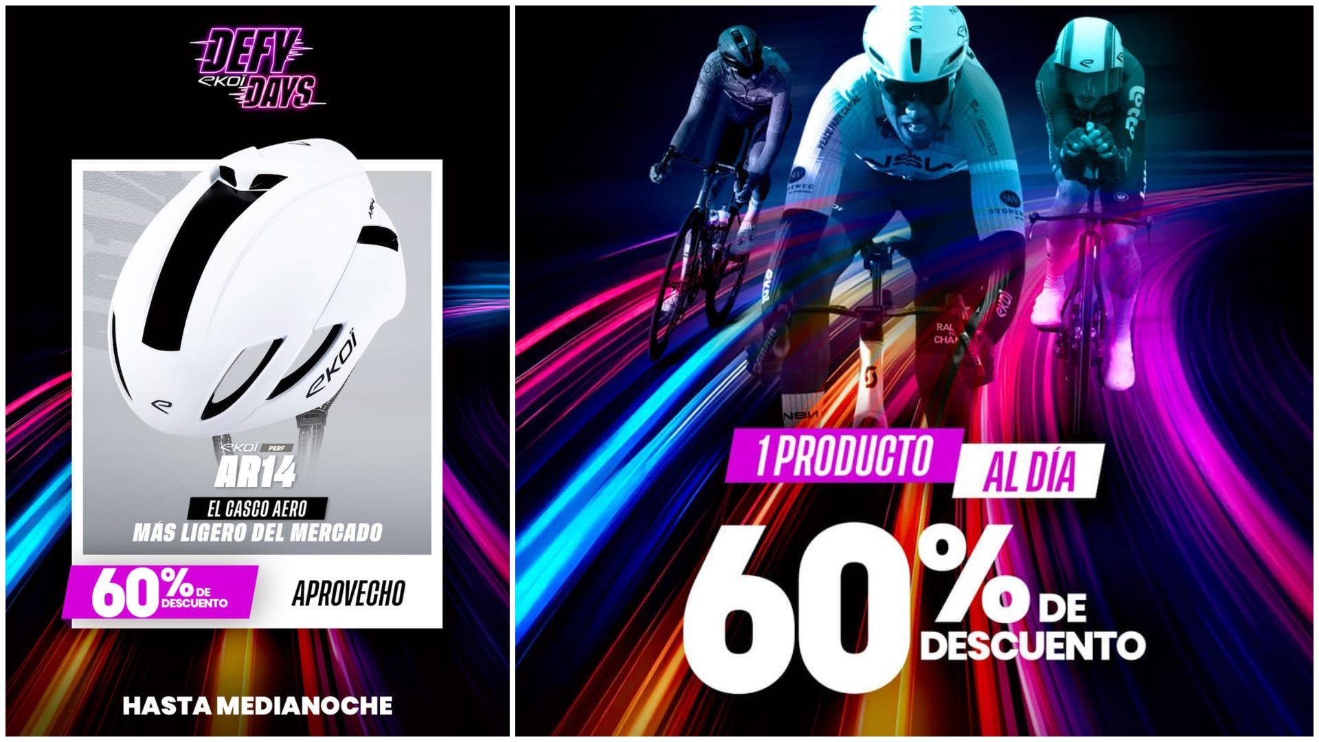 Casco EKOI Perf AR14 Blanco.