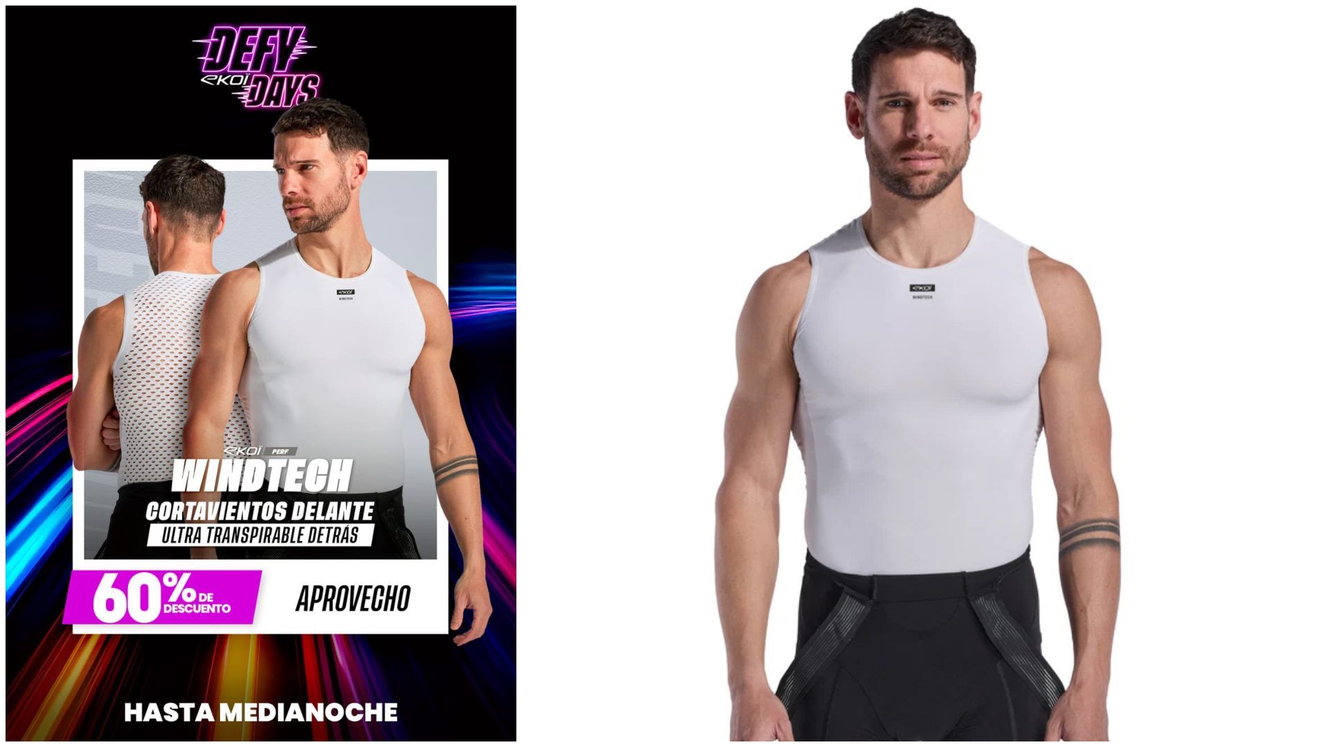 Perf WINDTECH sin mangas de EKOI.