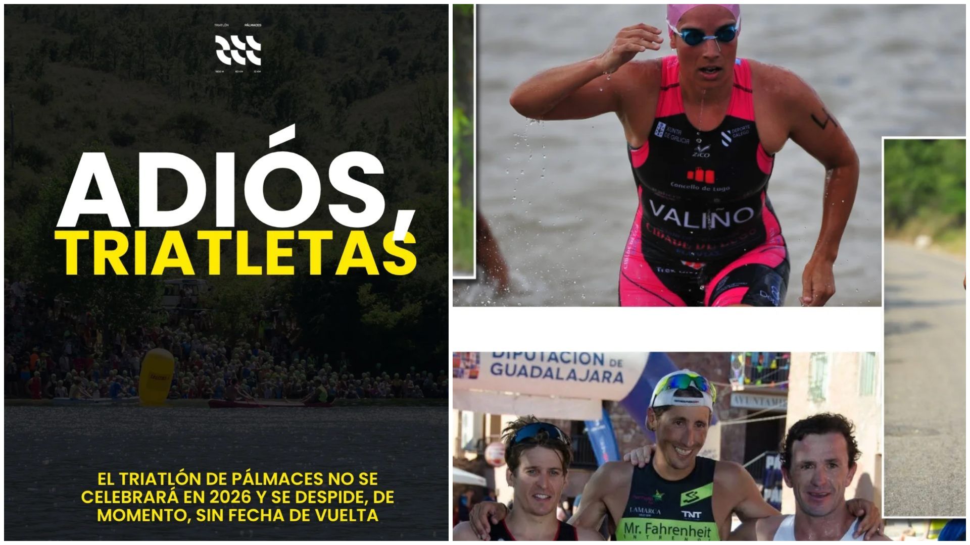 El Triatlón de Pálmaces no se celebrará en 2026.