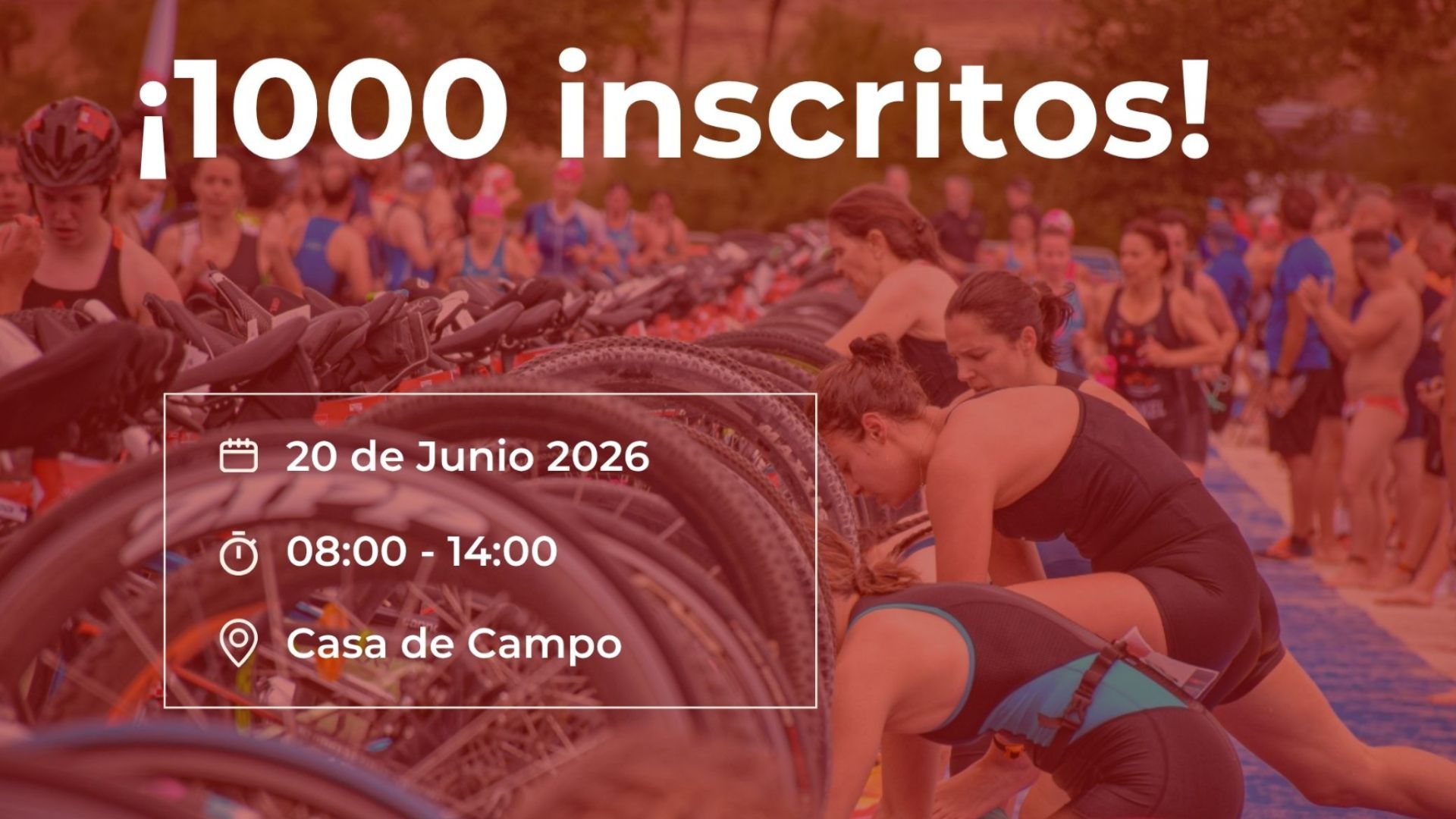 El Gran Triatlón de Madrid supera los 1.000 inscritos en tiempo récord