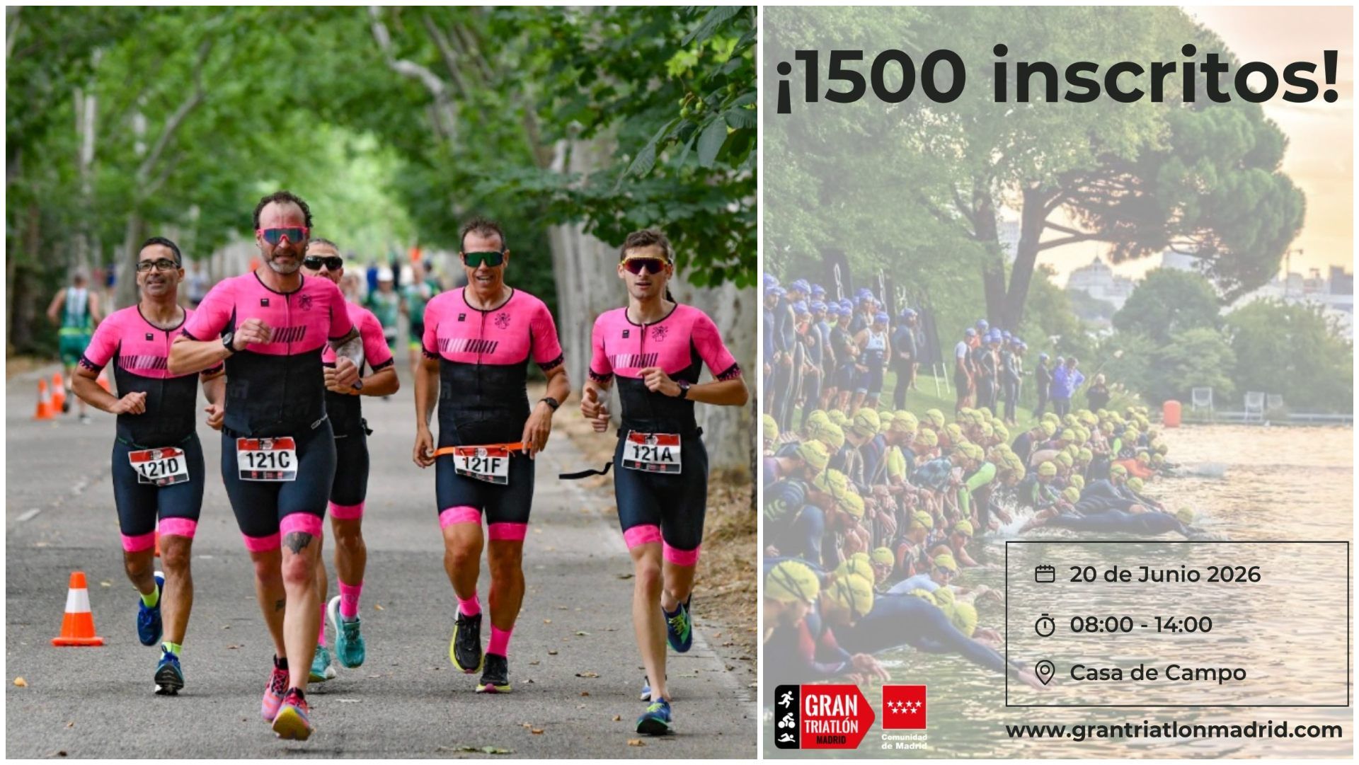 El Gran Triatlón de Madrid llega a los 1.500 inscritos