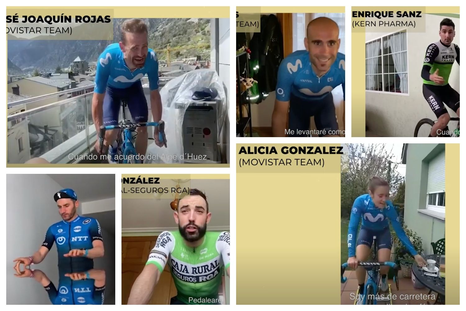 [VÍDEO] 'Pedalearé': más de 30 ciclistas profesionales cantando el 'hit' del confinamiento.