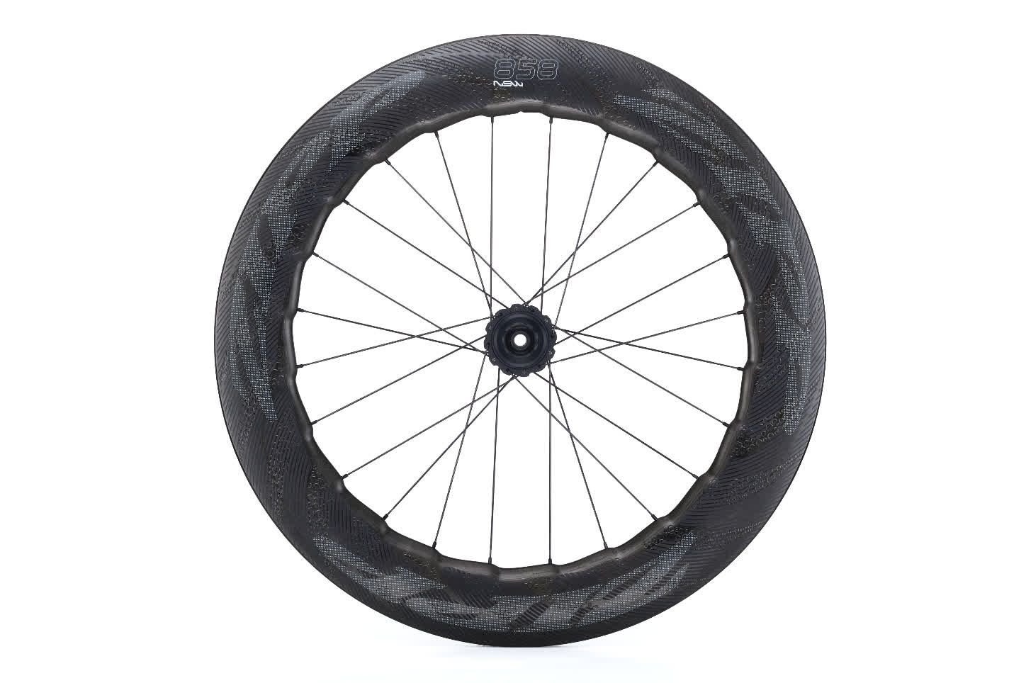Rueda de carbono Zipp 858 NSW para frenos de disco y de llanta