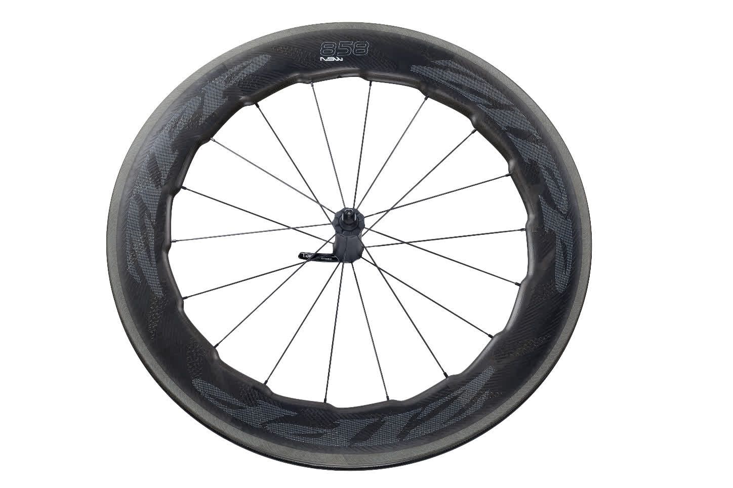 Rueda de carbono Zipp 858 NSW para frenos de disco y de llanta