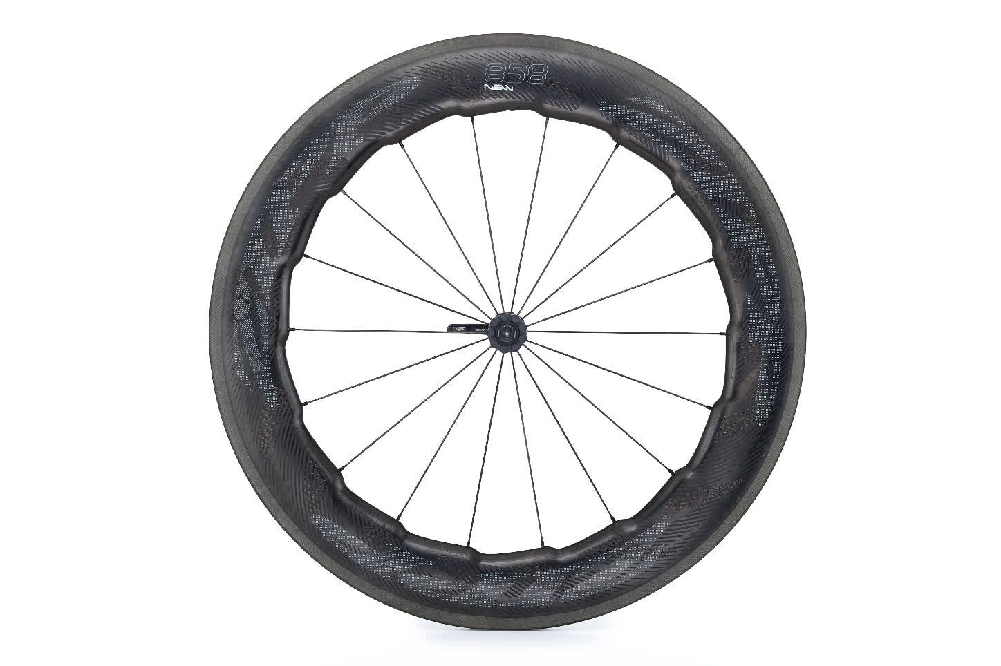 Rueda de carbono Zipp 858 NSW para frenos de disco y de llanta