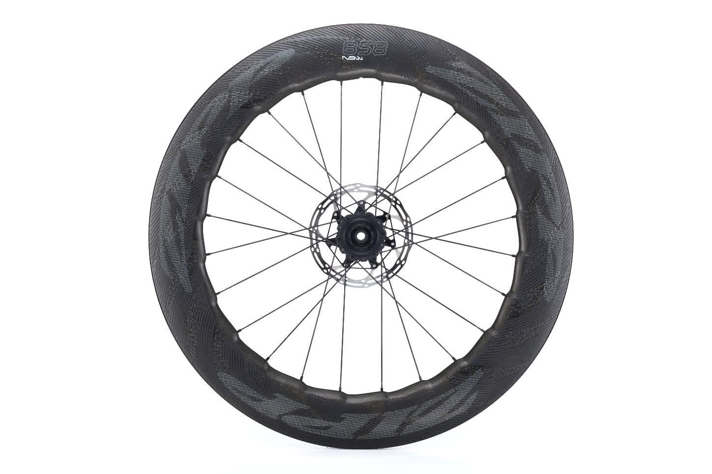 Rueda de carbono Zipp 858 NSW para frenos de disco y de llanta