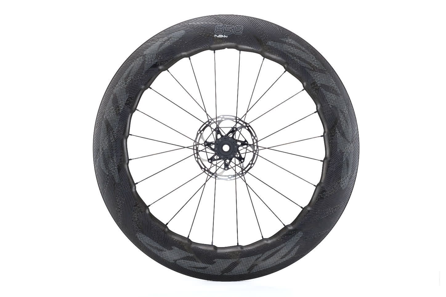 Rueda de carbono Zipp 858 NSW para frenos de disco y de llanta