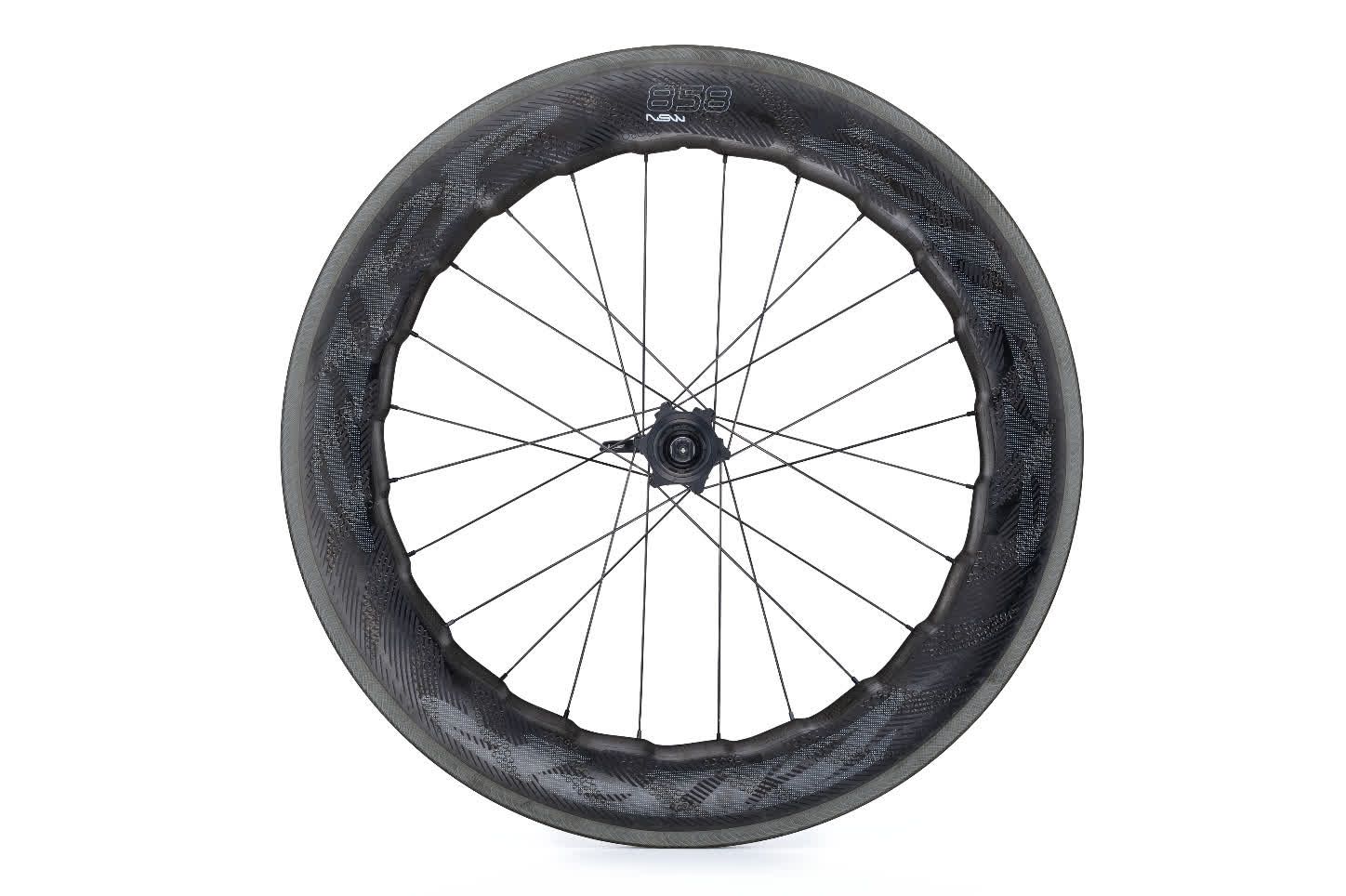 Rueda de carbono Zipp 858 NSW para frenos de disco y de llanta