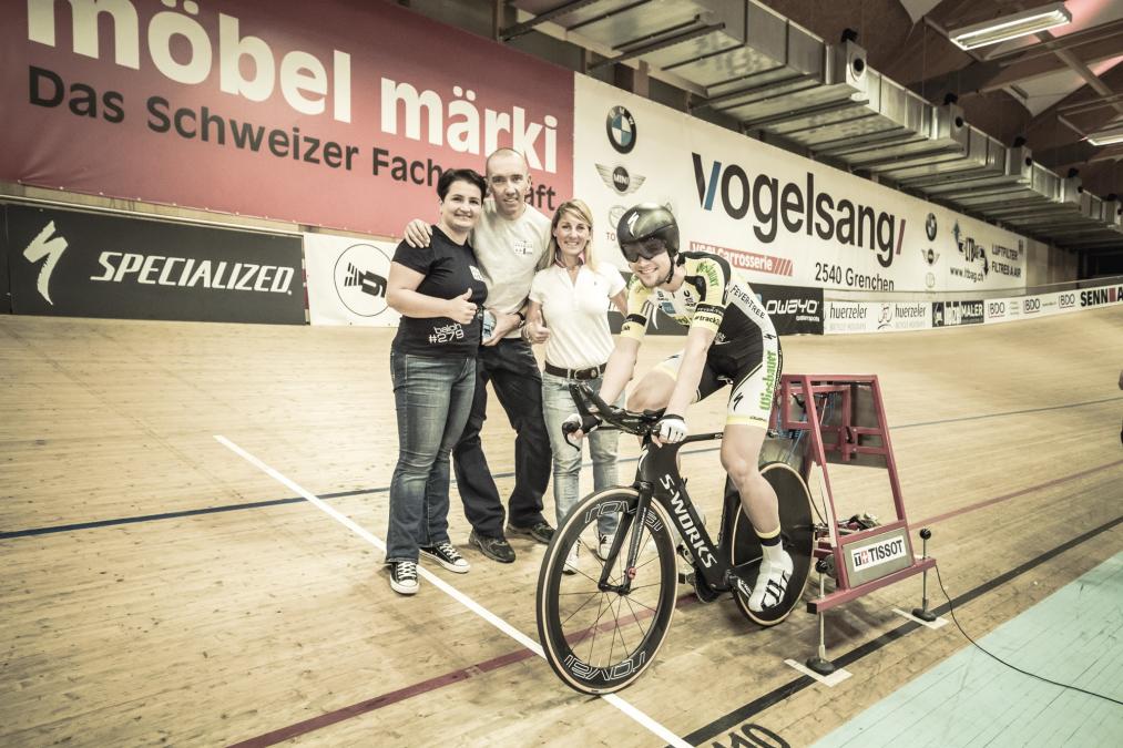 El ciclista austriaco Christoph Strasser establece un nuevo récord en pista