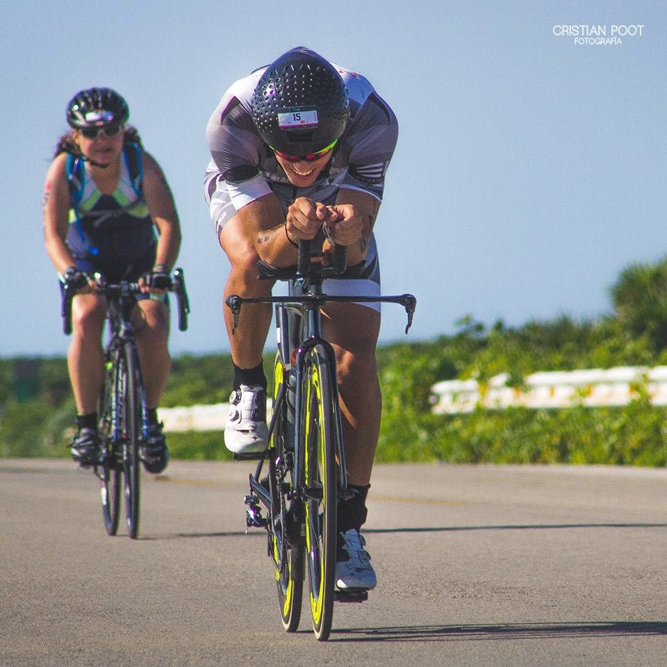 Víctor Arroyo en el Ironman de Cozumel