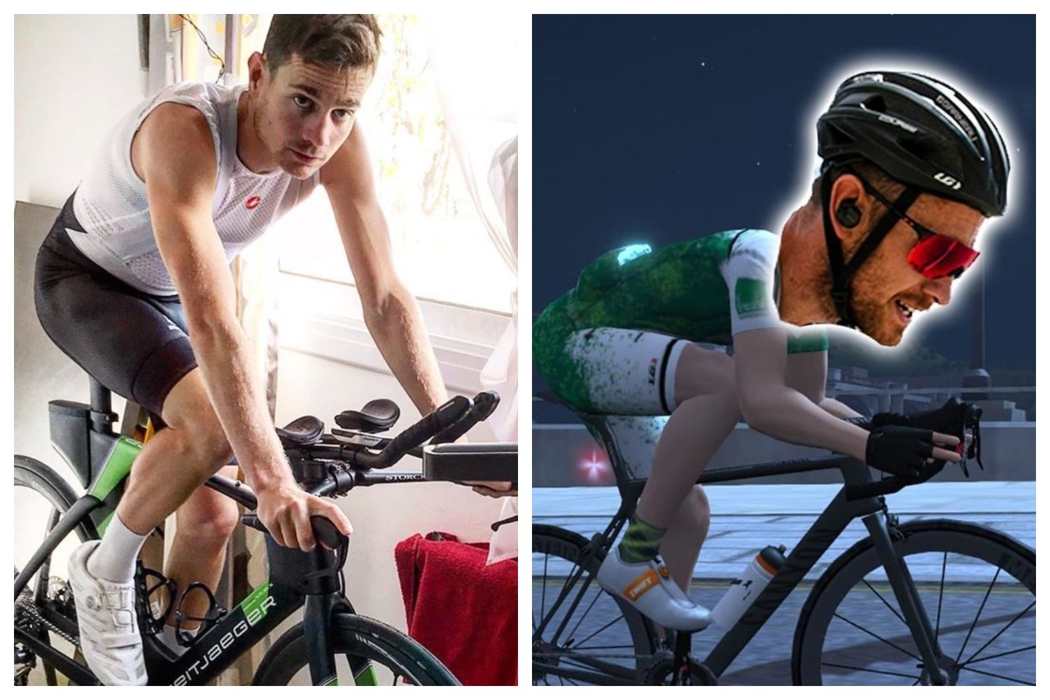 Albert Moreno supera a Sanders y a los Brownlee para acabar 2º en las Zwift Series para triatletas.