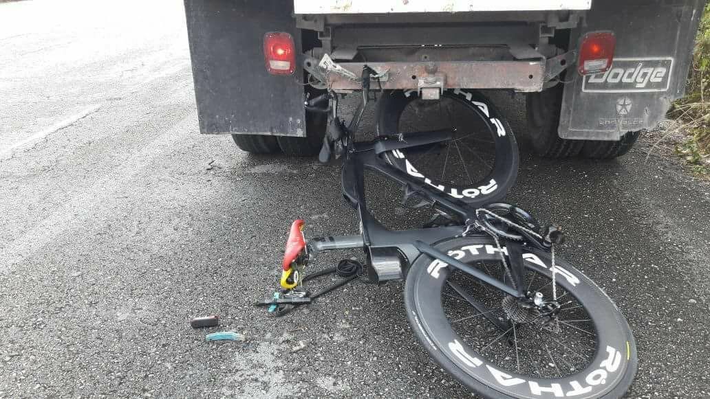 Imágenes del accidente de Víctor Arroyo