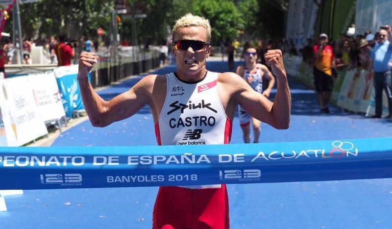 David Castro se proclama campeón de España de Acuatlón 2018.