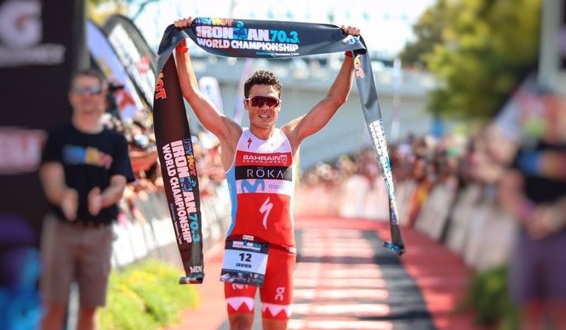 Noya se proclama campeón del mundo Ironman 70.3 en Chattanooga (EE.UU.) en 2017.