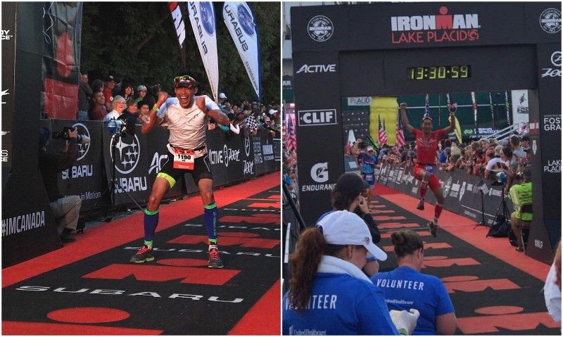 (VÍDEO) ¡Un triatleta se rompe el tobillo al saltar de alegría en la meta de un Ironman!