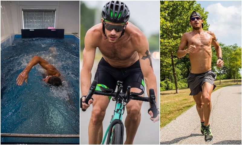 (VÍDEO) El menú del día de Sanders: 4.200 de natación 'fácil', técnica de bici y series a pie