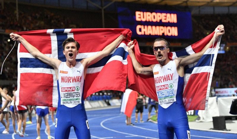 Doblete histórico de los hermanos Ingebrigtsen en el 5.000 del Europeo