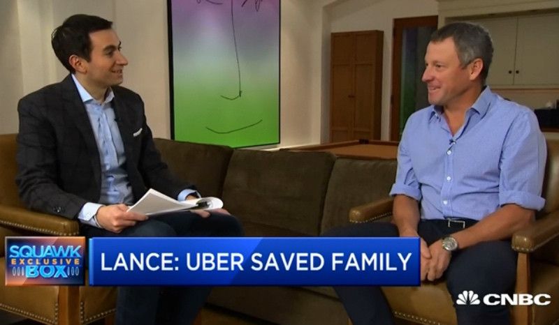 Lance Armstrong se hace millonario tras invertir en Uber por casualidad