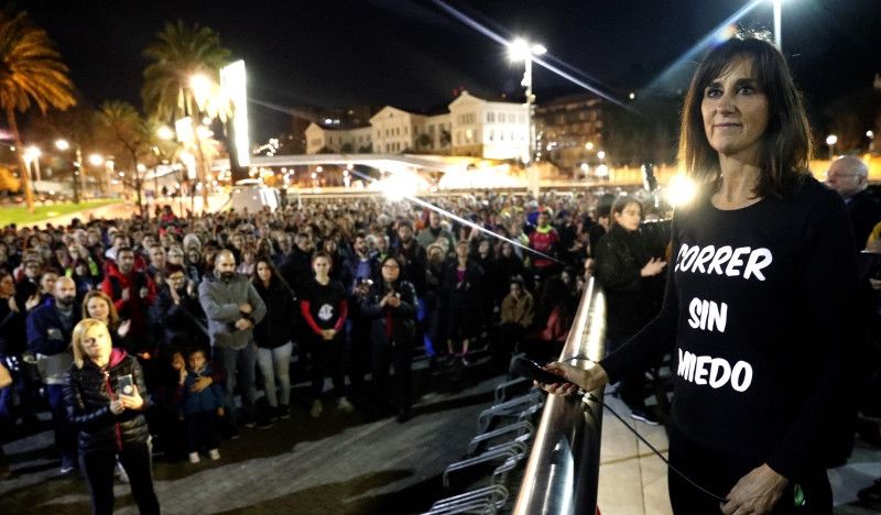 Cientos de corredores y corredoras homenajean a Laura Luelmo en Bilbao