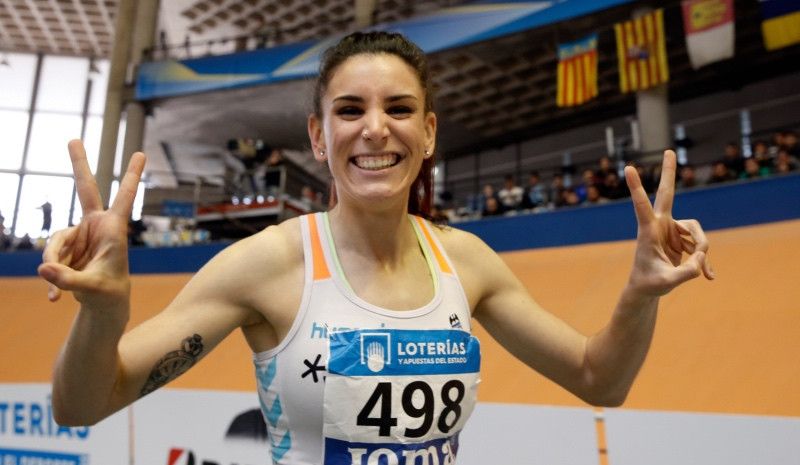 Laura Bueno bate el récord de España de 500 m bajo techo