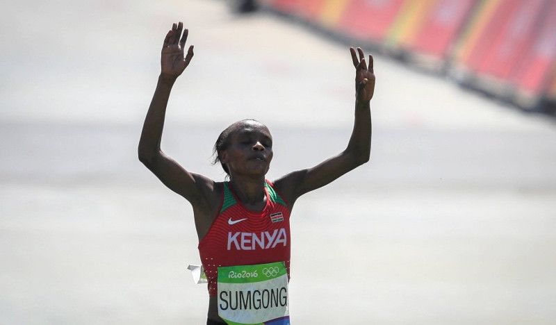 La campeona olímpica de maratón Jemima Sumgong suspendida por ocho años