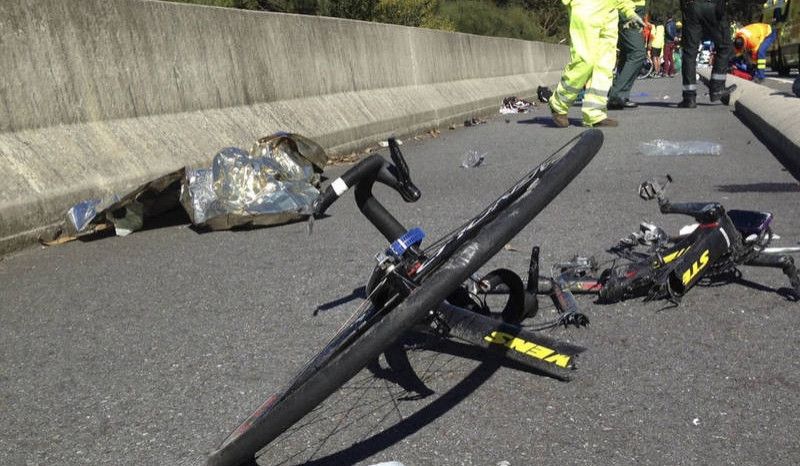 Fallece un ciclista arrollado por una furgoneta en Markina (Bizkaia)