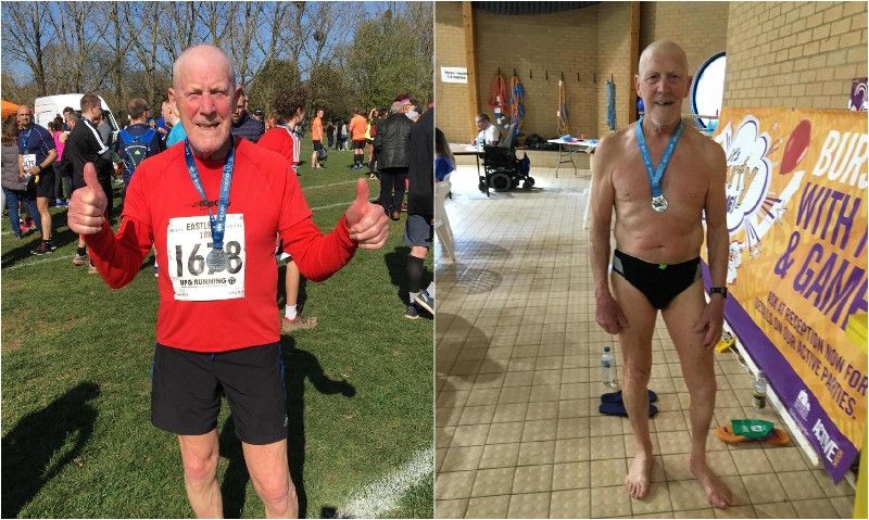 Tiene casi 80 años; lleva 17 luchando contra el cáncer... y sigue haciendo triatlón