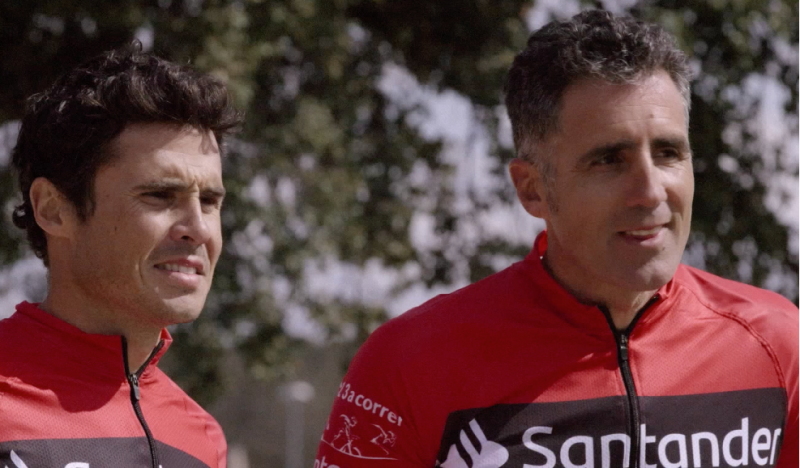 (VÍDEO) ¿Qué hacen Noya e Indurain entrenando juntos en bici?