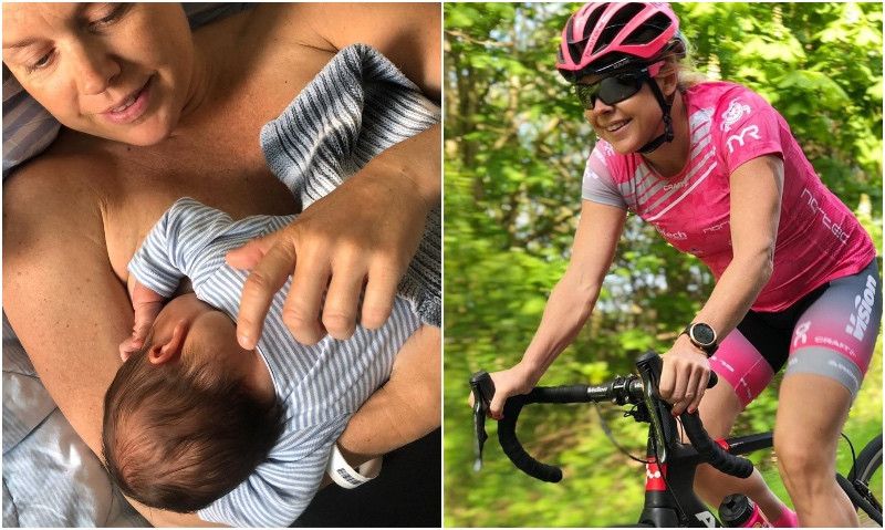 Michelle Vesterby vuelve a los entrenamientos ¡13 días después de dar a luz!