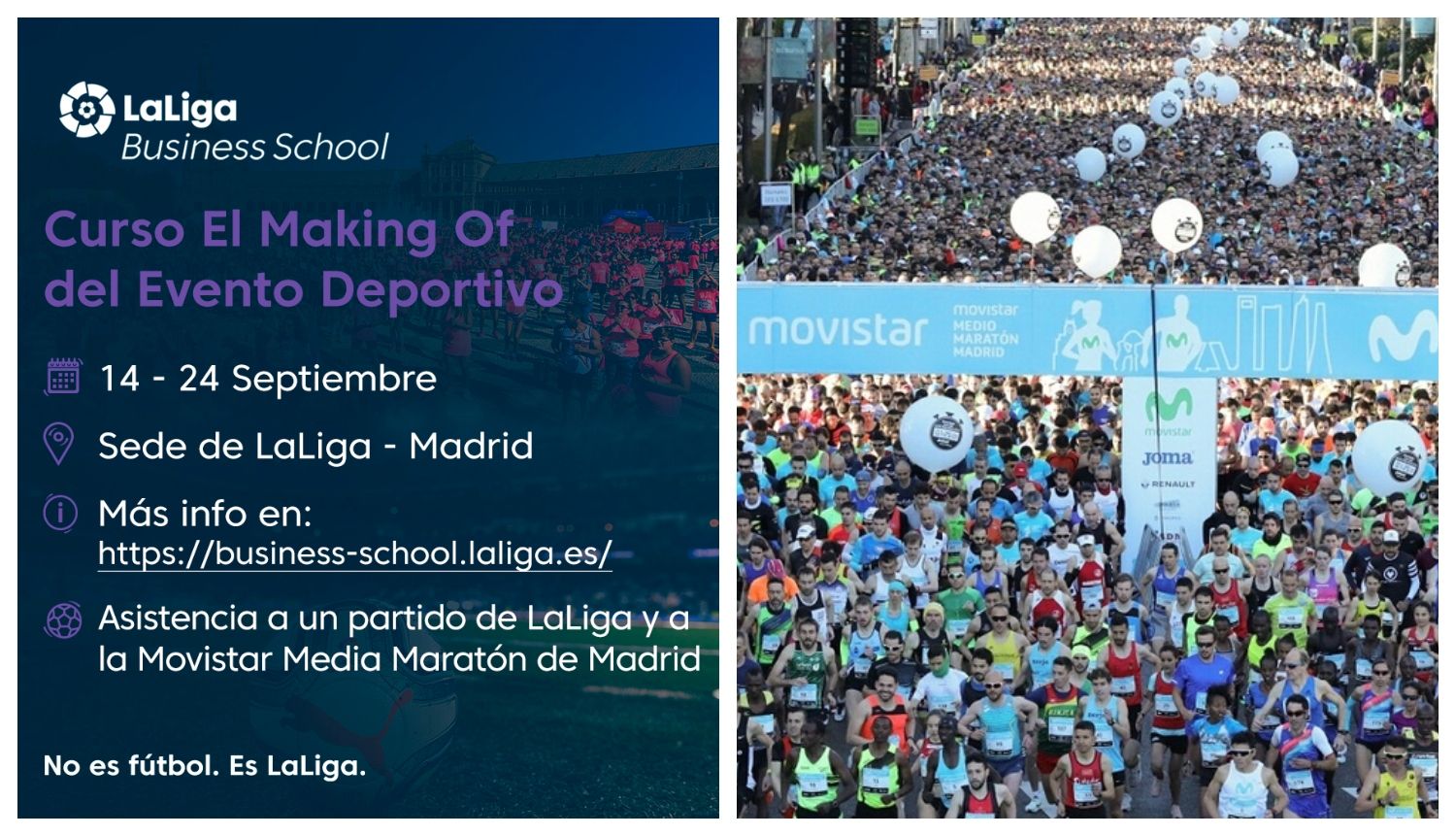 Apúntate ya al curso 'El Making Of del Evento Deportivo'.