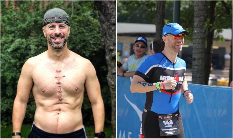 Otra proeza del triatleta trasplantado del corazón y que superó un cáncer