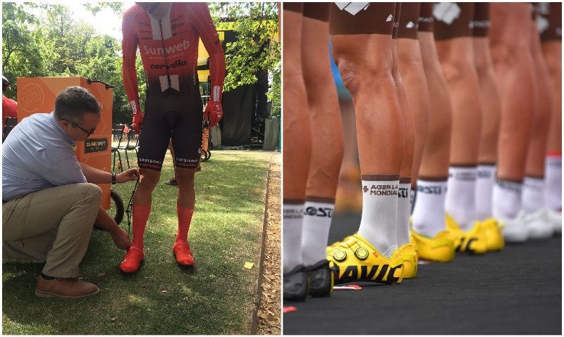 ¿Por qué la UCI midió la altura de los calcetines antes de la crono por equipos?