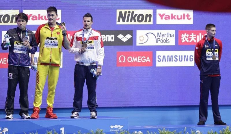 Otro 'show' de Sun Yang