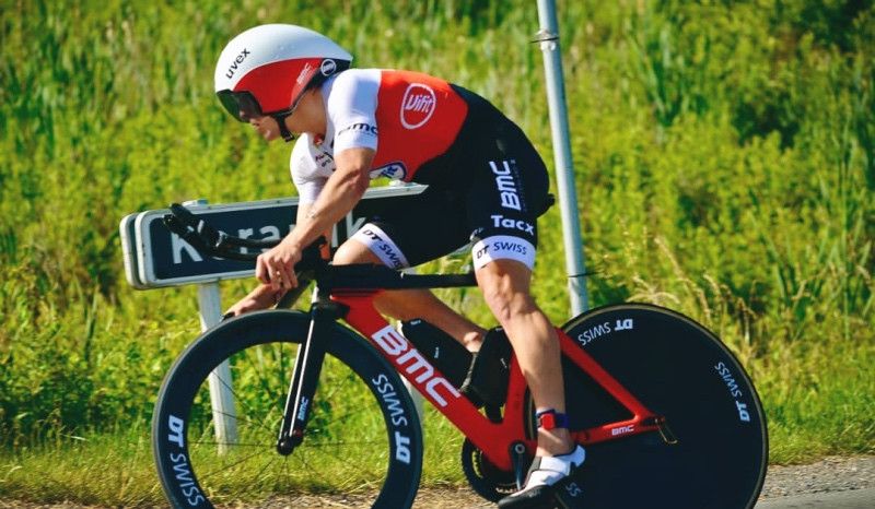 Así fue el rendimiento de Pablo Dapena en el segmento de ciclismo del Challenge de Praga