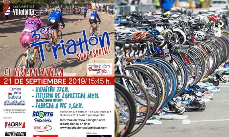 Llega la 3ª edición del Triatlón de El Viso-Villalbilla: CTO de Madrid Supersprint