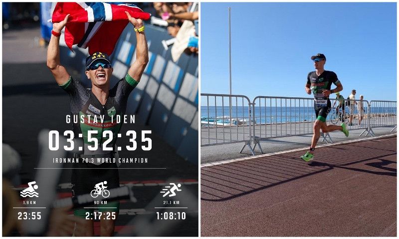El joven Gustav Iden derrota a Brownlee en el Mundial 70.3 de Niza; Gómez Noya acaba 7º 