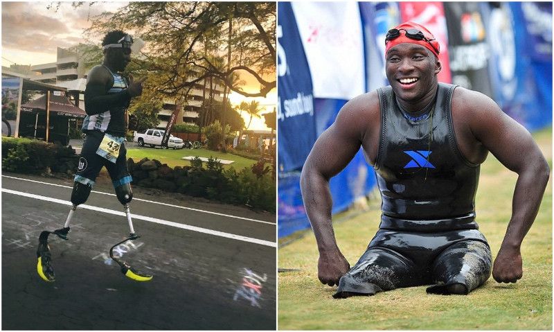 Roderick Sewell, doble amputado por encima de la rodilla, hace historia en Kona
