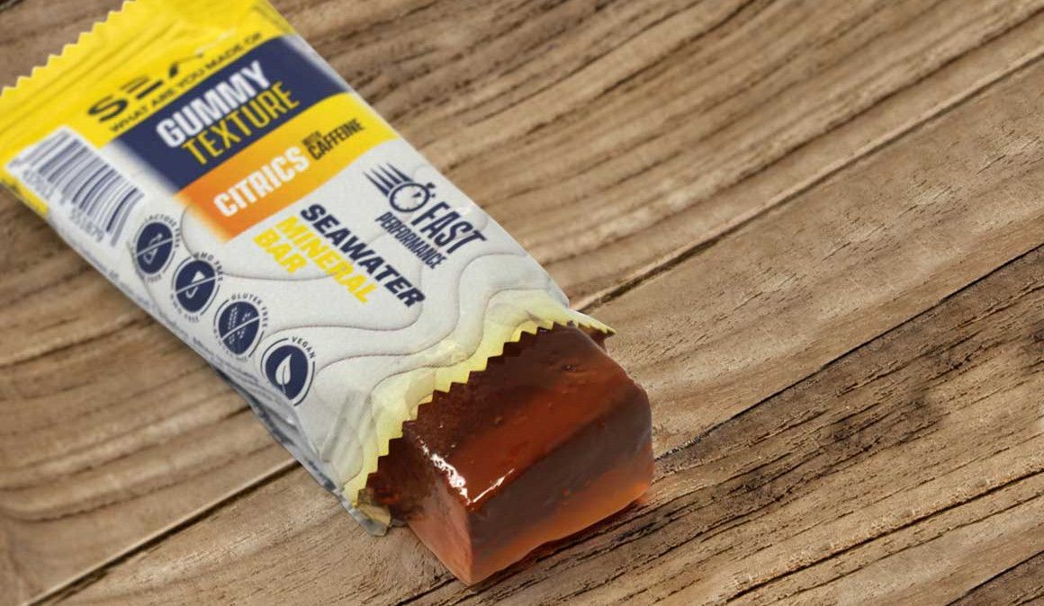 Las barritas energéticas con agua de mar