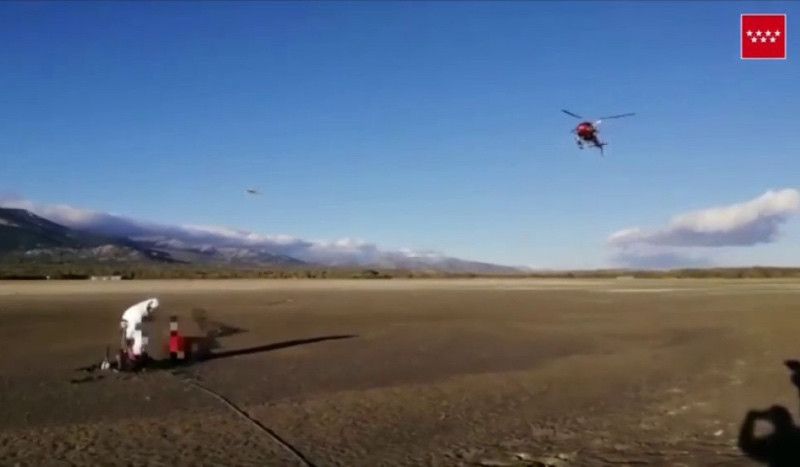  Rescatado un ciclista atrapado por el barro en el pantano madrileño de Santillana